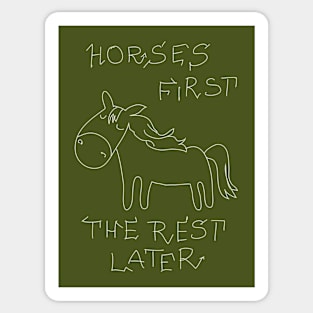 funny horse Sticker